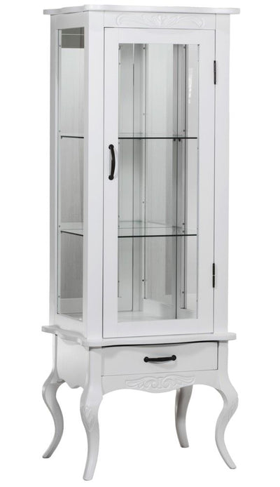 Cristaleira Imperatriz 1 Porta e 1 Gaveta Branca + Cores