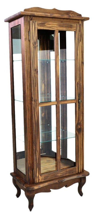 Cristaleira em Cera 1 Porta com Aberturas Laterais e Fundo em Espelho Opcional + Cores