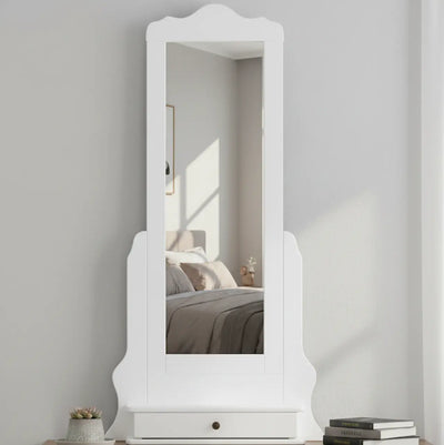 Espelho com 1 Gaveta Branca + Cores