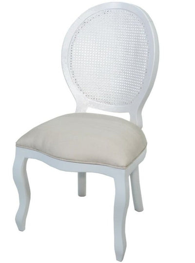 Cadeira Medalhão III Lisa - Cinza Claro com Encosto em Tela + Cores