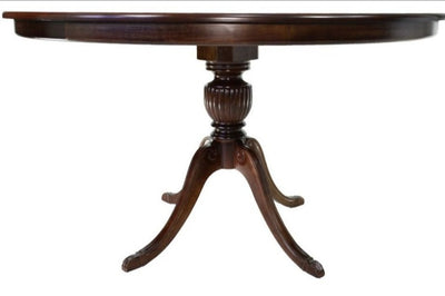 Mesa Entalhada Redonda Carla 120/140cm - Capuccino + Cores