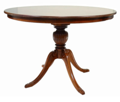 Mesa Entalhada Redonda Carla 120/140cm - Imbuia + Cores