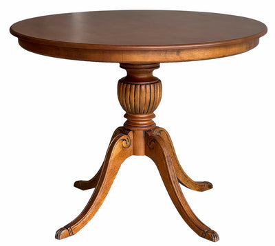 Mesa Média Entalhada Redonda Carla Envelhecido 80/90/100/110cm + Cores