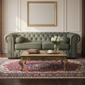 Mesa de Centro Luis XV Entalhada Envelhecida + Cores