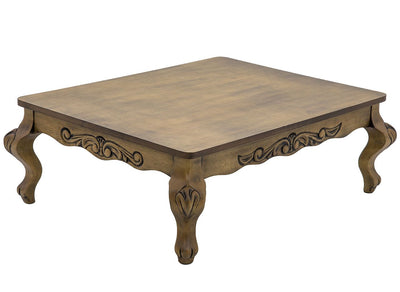 Mesa de Centro Luis XV Entalhada Envelhecida + Cores
