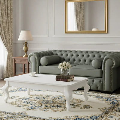 Mesa de Centro Luis XV Provençal Branca + Cores