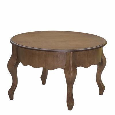 Mesa de Centro Luis XV Redonda - Verniz Imbuia + Cores