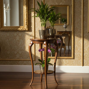 Mesa Floreira Clássica Grande Imbuia + Cores