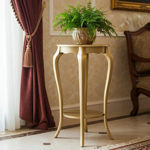 Mesa Floreira Clássica Grande Dourada + Cores