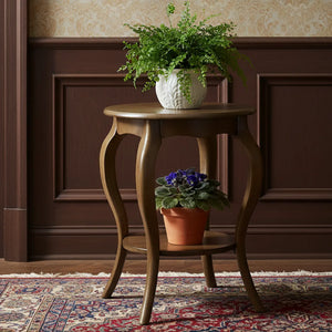 Mesa Floreira Clássica Pequena Imbuia + Cores