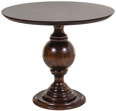 Mesa Redonda Global Tampo 90 / 100 / 110 / 120cm Pé Maciço - Capuccino + Cores