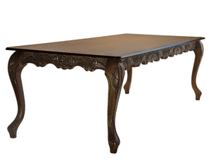 Mesa Entalhada Retangular Imperador Envelhecida + Cores