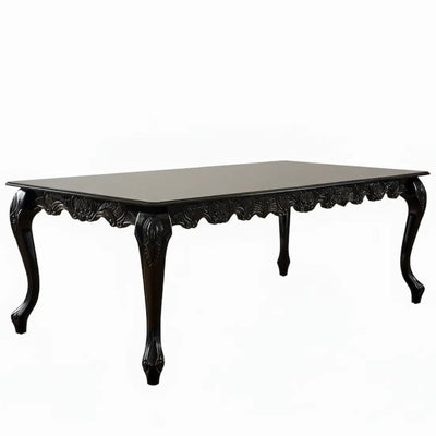 Mesa Entalhada Retangular Imperador Preta + Cores