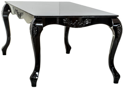 Mesa de Jantar Entalhada Imperatriz 208 x 108cm Preta + Cores