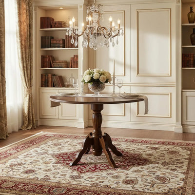 Mesa Redonda Torneada Italia - 90cm / 120cm / 130cm / 150cm Envelhecida + Cores