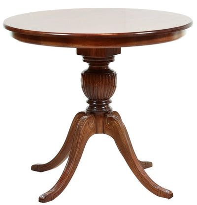 Mesa Média Entalhada Redonda Carla Imbuia 80/90/100/110cm + Cores