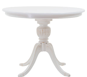 Mesa Entalhada Redonda Carla Provençal Branca 80/90/100/110cm + Cores