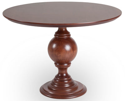 Mesa Redonda Global 90 / 100 / 110 / 120cm Pé Maciço - Imbuia + Cores