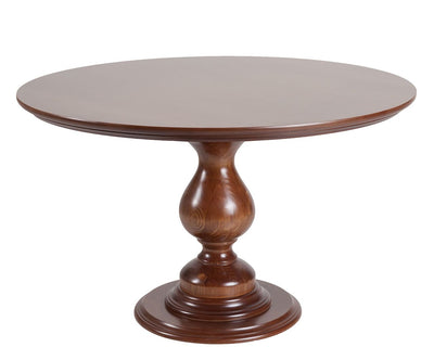 Mesa Redonda Canon 90 / 100 / 110 / 120 / 140 / 150cm Pé Maciço - Imbuia + Cores