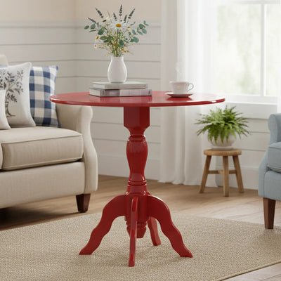 Mesa Redonda Torneada America - Vermelha + Cores