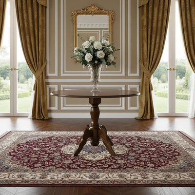 Mesa Redonda Torneada Italia - 90cm / 120cm / 130cm / 150cm Verniz Imbuia + Cores