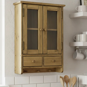 Mini Armário Suspenso com 2 Portas, 2 Gavetas e Cabide Cera + Cores