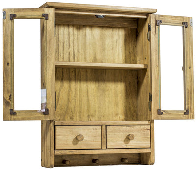 Mini Armário Suspenso com 2 Portas, 2 Gavetas e Cabide Cera + Cores