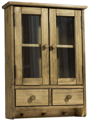 Mini Armário Suspenso com 2 Portas, 2 Gavetas e Cabide Cera + Cores