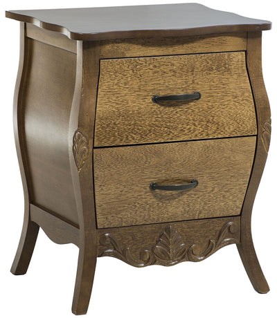 Mini Cômoda Bombê Clássica Entalhada 2 Gavetas Imbuia + Cores