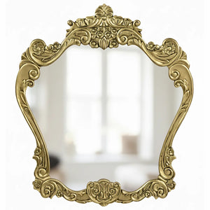 Moldura Entalhada Clássica Pentágono Dourado Envelhecido + Cores