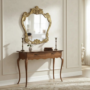 Moldura Entalhada Clássica Pentágono Dourado Envelhecido + Cores