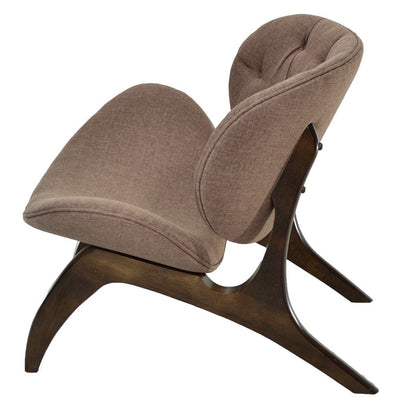 Poltrona Concha - Capuccino e Marrom + Cores