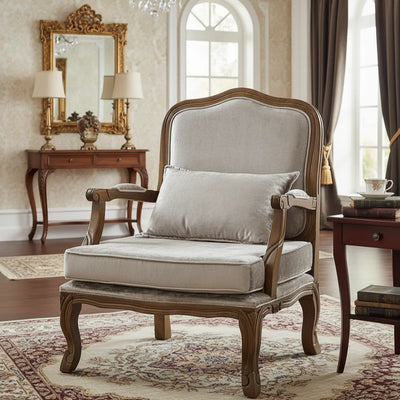 Poltrona King Imbuia e Cinza Brilhante + Cores