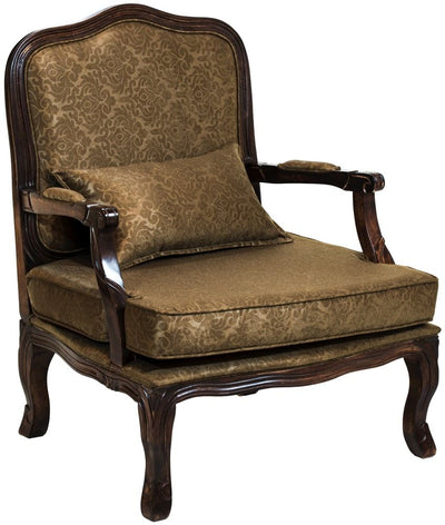 Poltrona King Envelhecida e Arabesco Marrom + Cores