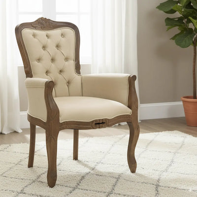 Poltrona Luis XV com Lateral Fechada Imbuia e Marrom + Cores