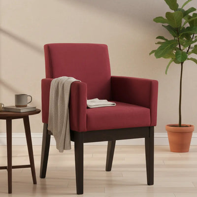 Poltrona Roma - Tabaco e Vermelho + Cores