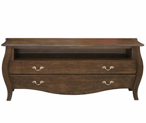 Rack Bombê 2 Gavetas com Nicho - Envelhecido