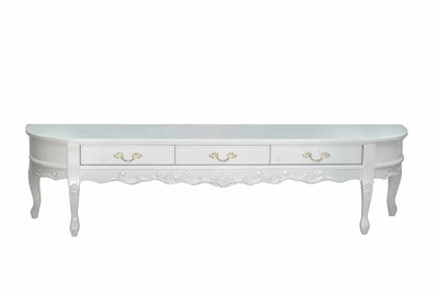 Rack Clássico Oval 3 Gavetas Branco + Cores