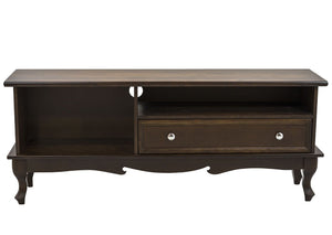 Rack Luis XV 1 Gaveta Capuccino + Cores