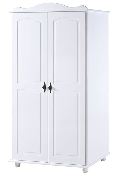 Guarda Roupa / Roupeiro 2 Portas 3 Prateleiras e Cabideiro Branco + Cores