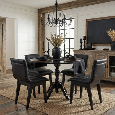 Sala de Jantar Compacta America/10 Pontos 4 Lugares Facto Preto + Cores