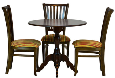 Sala de Jantar Plaza Compacta - 3 Lugares Capuccino + Cores