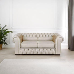 Sofá Chesterfield 180cm Linho Claro + Cores