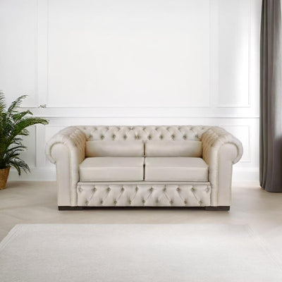 Sofá Chesterfield 180cm Linho Claro + Cores