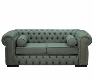 Sofá Chesterfield 180cm Linho Verde + Cores