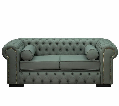 Sofá Chesterfield 180cm Linho Verde + Cores