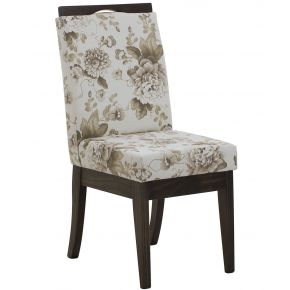 Cadeira Komfort Capuccino e Flores Café + Cores