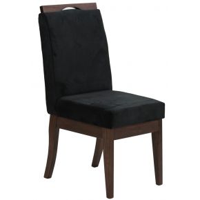 Cadeira Komfort - Verniz Capuccino e Preto + Opções