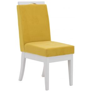 Cadeira Komfort Branca e Amarela + Cores